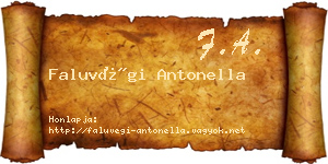 Faluvégi Antonella névjegykártya